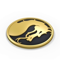 3D printable Mortal Kombat logo - Thumbnail 5