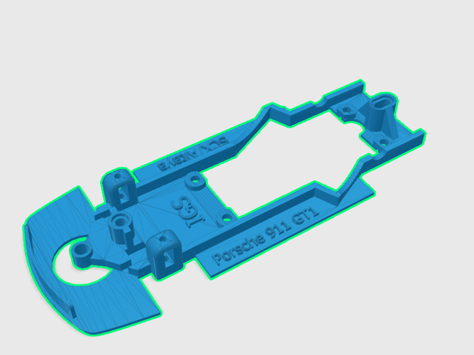 scx porsche 911 GT1 1998 /slot it motor mount 3D Print 258051