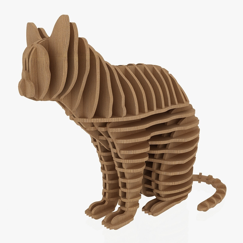 Puzzle Cat 1 3D Print 258054