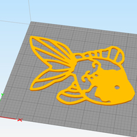 Fantail Goldfish wall decoration  - Thumbnail 1