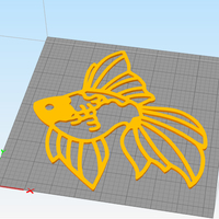 Fantail Goldfish wall decoration  - Thumbnail 2