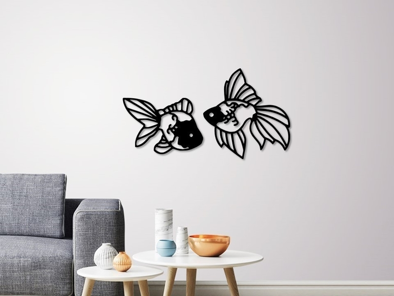 Fantail Goldfish wall decoration 