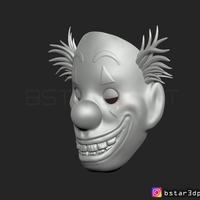 Joker Mask 2019 with hair - Clown mask 2019 - Halloween Mask  - Thumbnail 6