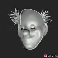 Joker Mask 2019 with hair - Clown mask 2019 - Halloween Mask  - Thumbnail 8