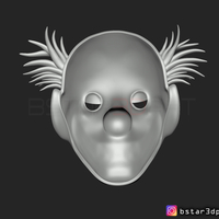 Joker Mask 2019 with hair - Clown mask 2019 - Halloween Mask  - Thumbnail 9