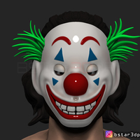 Joker Mask 2019 with hair - Clown mask 2019 - Halloween Mask  - Thumbnail 12