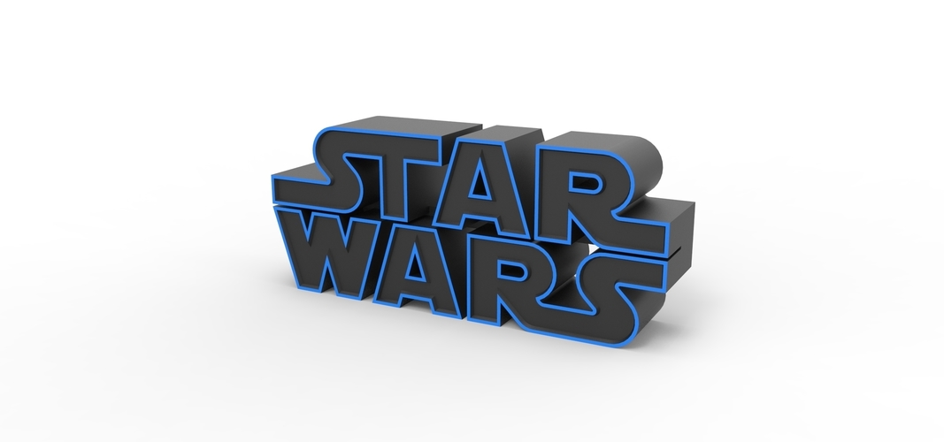 3D printable Star Wars logo