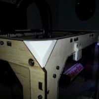 Small Replicator upper corner filler 3D Printing 25820