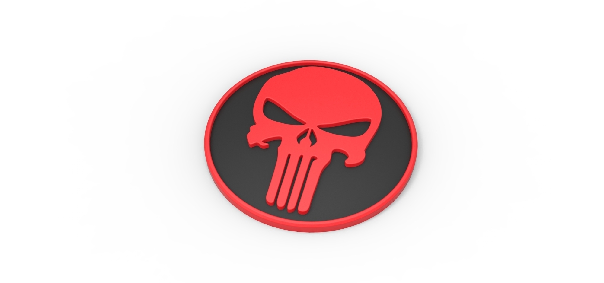 the punisher logo red