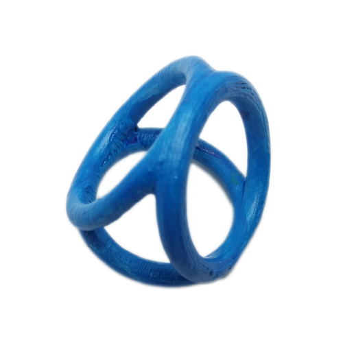 Scarf buckle triple ring with diameter 28mm 3D Print 258309