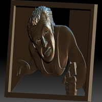 Portrait STL bas-relief Die Hard - Thumbnail 7