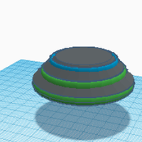 Small Alien ship/UFO 3D Printing 258372