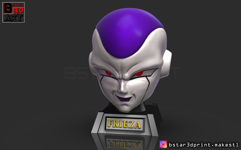 Frieza Head - frieza Mask - Dragon ball cosplay/Decor