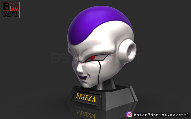 Frieza Head - frieza Mask - Dragon ball cosplay/Decor 3D Print 258396