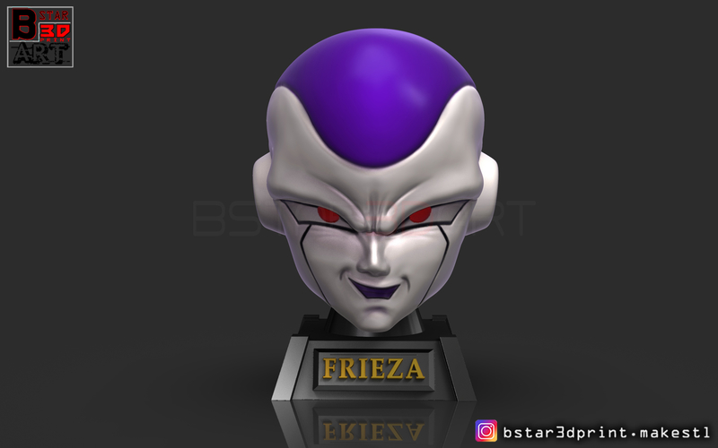 Frieza Head - frieza Mask - Dragon ball cosplay/Decor 3D Print 258399