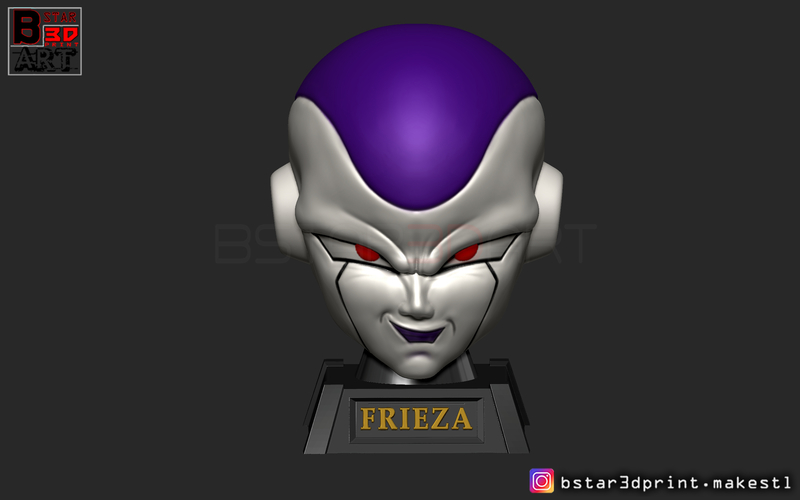 Frieza Head - frieza Mask - Dragon ball cosplay/Decor 3D Print 258400