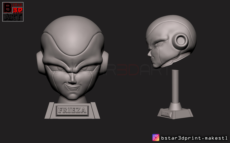 Frieza Head - frieza Mask - Dragon ball cosplay/Decor 3D Print 258411