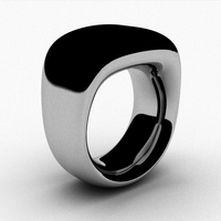 Small ring semi flat size 8 3D Printing 258419