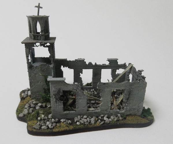 Ruined church 3D Print 258448