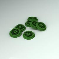 Small Garden Railway Wheel, 1:32 3D Printing 25846