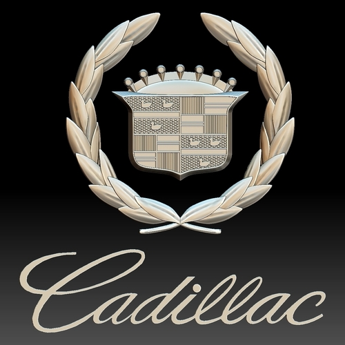 Cadillac logo auto car logotype 3D Print 258469