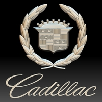Cadillac logo auto car logotype - Thumbnail 1