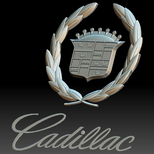 Cadillac logo auto car logotype 3D Print 258470