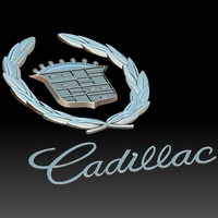 Cadillac logo auto car logotype - Thumbnail 3