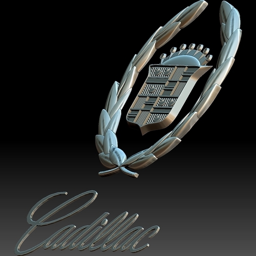 Cadillac logo auto car logotype 3D Print 258472