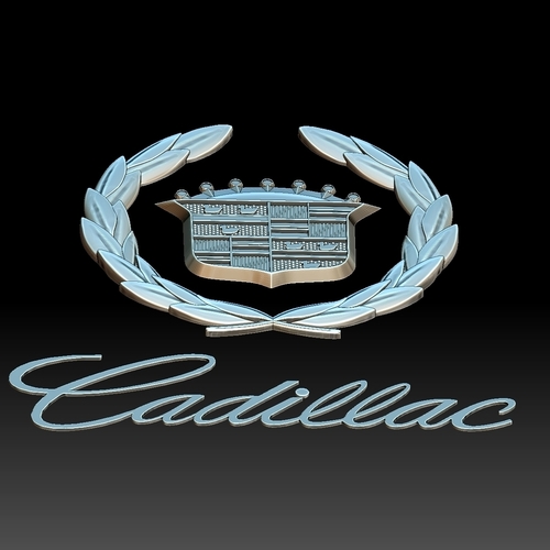 Cadillac logo auto car logotype 3D Print 258473