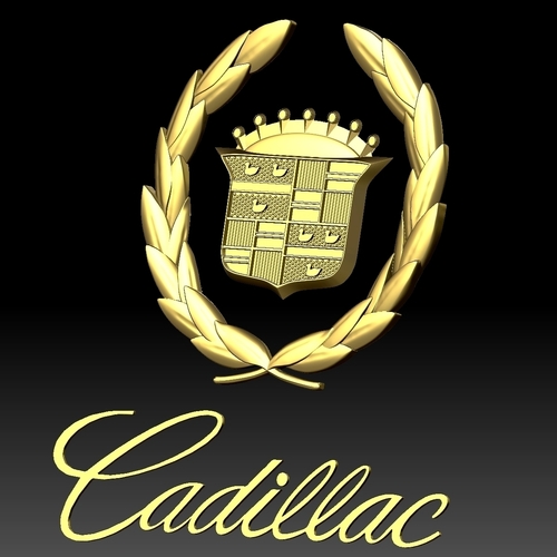 Cadillac logo auto car logotype 3D Print 258475