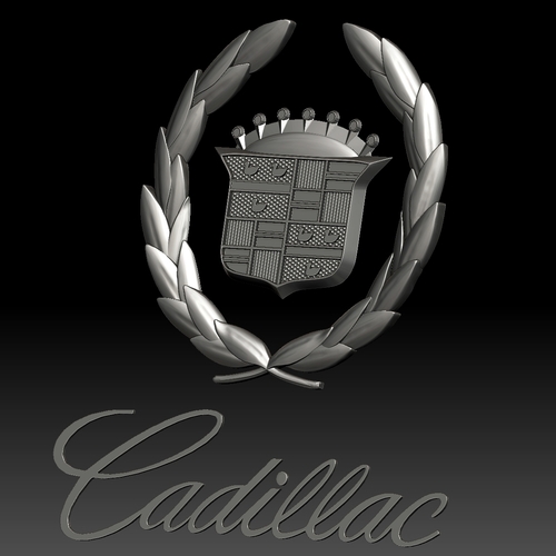 Cadillac logo auto car logotype 3D Print 258476