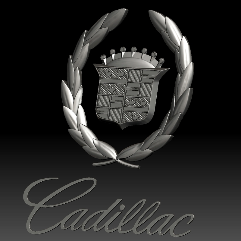 Cadillac logo auto car logotype