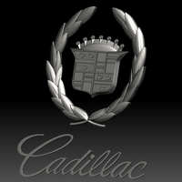 Small Cadillac logo auto car logotype 3D Printing 258476