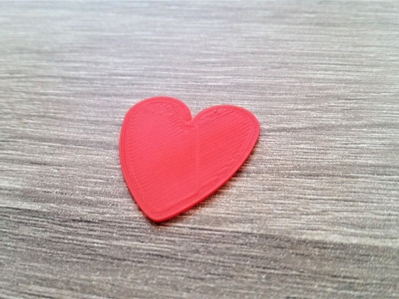 Heart shaped guitar pick