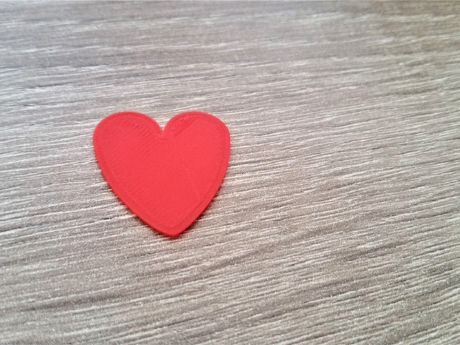 Heart shaped guitar pick 3D Print 258528