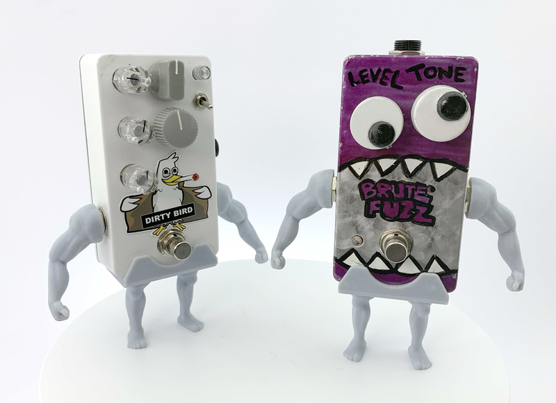 Guitar pedal display limbs