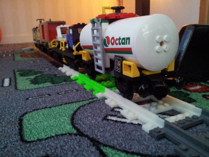 Lego Train Track, Curved 3D Print 25860