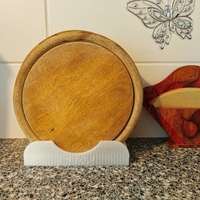 Holder for round wooden boards - Thumbnail 1