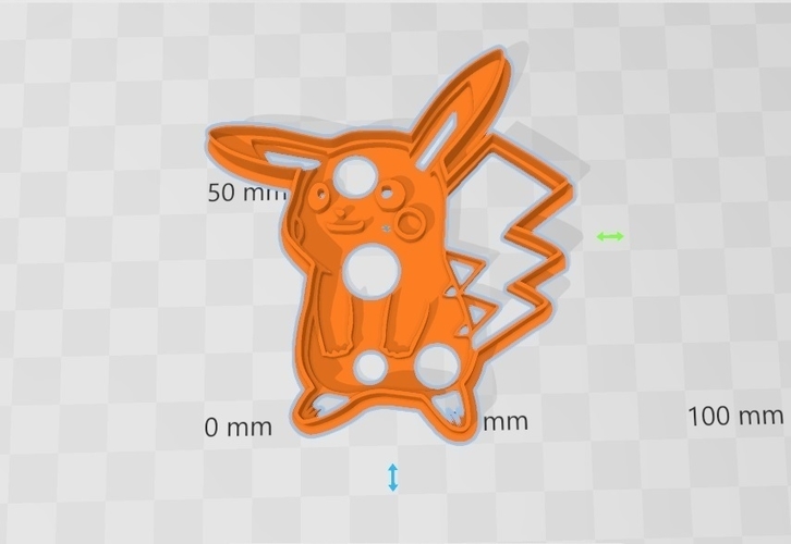 Pikachu cookies cutter 3D Print 258641