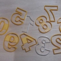 Numeros Arial Cookies Cutter - Thumbnail 1