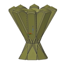 vase pencil pen brush holder v12-1 for 3d-print or cnc - Thumbnail 1