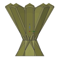 vase pencil pen brush holder v12-1 for 3d-print or cnc - Thumbnail 2