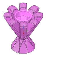 vase pencil pen brush holder v12-1 for 3d-print or cnc - Thumbnail 3