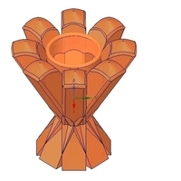 vase pencil pen brush holder v12-1 for 3d-print or cnc - Thumbnail 4