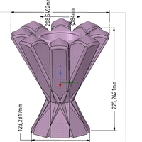vase pencil pen brush holder v12-1 for 3d-print or cnc - Thumbnail 7