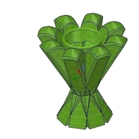 vase pencil pen brush holder v12-1 for 3d-print or cnc - Thumbnail 8