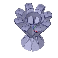 vase pencil pen brush holder v12-1 for 3d-print or cnc - Thumbnail 9