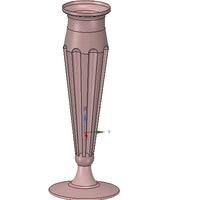 vase v13-05 for 3d-print or cnc - Thumbnail 3