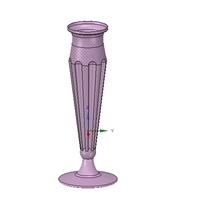 vase v13-05 for 3d-print or cnc - Thumbnail 5